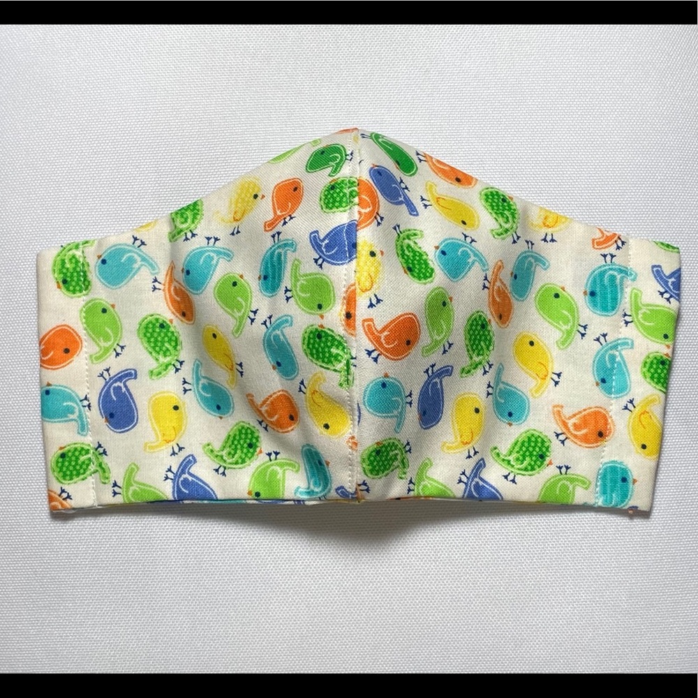 Handmade dolphin face mask for kids